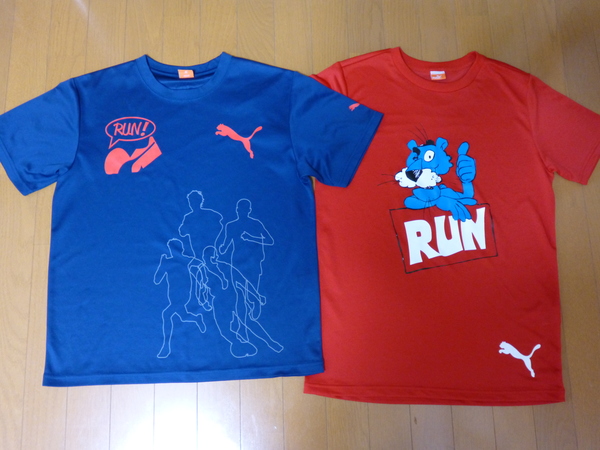 谷川真理ハーフマラソン Tシャツ（左2014年、右2015年）