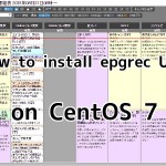 How to install epgrec UNA on CentOS 7