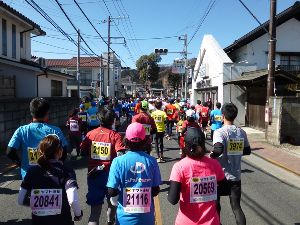 第52回青梅マラソン、2.8km付近