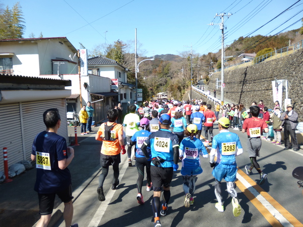 第52回青梅マラソン、7.9km付近